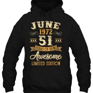 51 Years Awesome Vintage June 1972 51St Birthday 3