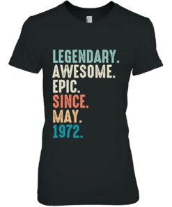 51 Years Old Lengendary Awesome Epic Since May 1972 Gift 2