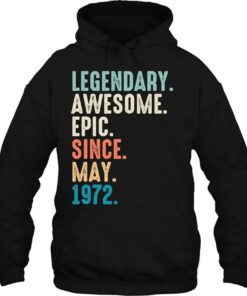 51 Years Old Lengendary Awesome Epic Since May 1972 Gift 3