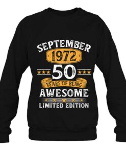 51 Years Old September 1972 Tee Vintage 51St Birthday 3 51 Years Old September 1972 Tee Vintage 51St Birthday 4