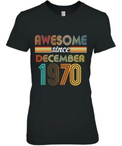 52 Years Old Awesome Since December 1970 52Nd Birthday 2