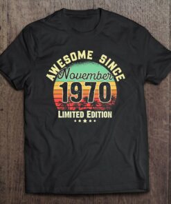 52 Years Old Awesome Since November 1970 52Nd Birthday Gifts 1