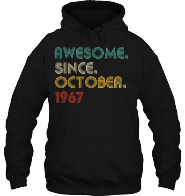 55 Years Old Awesome Since October 1967 Gifts 55Th Birthday