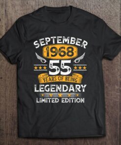 55 Years Old Gifts 55Th Birthday Vintage September 1968 Birthday 1
