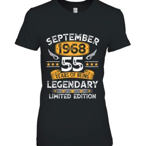 55 Years Old Gifts 55Th Birthday Vintage September 1968 Birthday