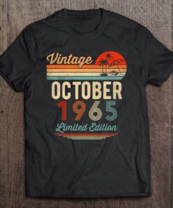 57 Years Old 57Th Birthday Vintage October 1965 Men Women 1