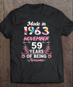 59 Years Old 59Th Birthday Born In November 1963 Women Girls 1