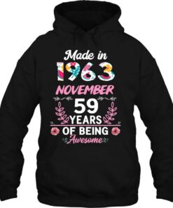 59 Years Old 59Th Birthday Born In November 1963 Women Girls 3