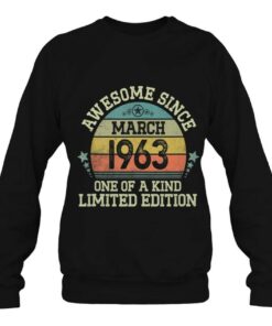 59 Years Old Awesome Since March 1963 Retro 59Th Birthday Men 3