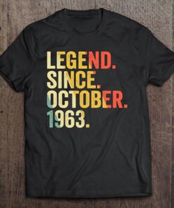 59 Years Old Gifts 59Th Birthday Legend Since October 1963 Birthday 1