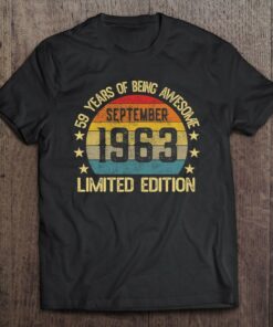 59 Years Old September 1963 Limited Edition 59Th Birthday 1