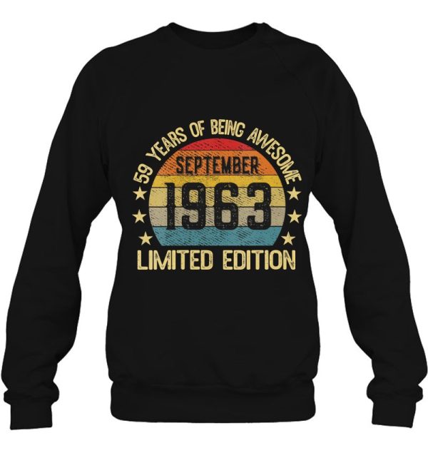 59 Years Old September 1963 Limited Edition 59Th Birthday