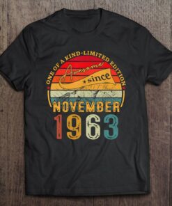 59 Years Old Vintage November 1963 59Th Birthday Mens Womens 1