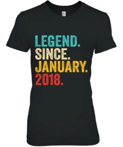 5Th Birthday Gifts 5 Years Old Legend Since January 2018 Retro 2