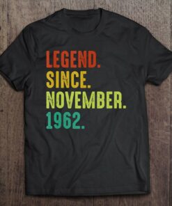 60 Years Old Legend Since November 1962 60Th Birthday Gifts 1