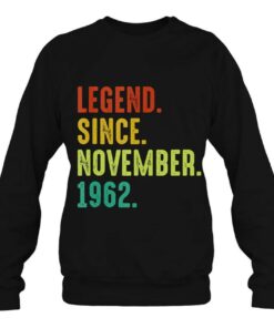 60 Years Old Legend Since November 1962 60Th Birthday Gifts 4