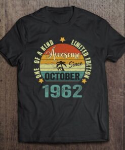 60 Years Old Vintage Awesome Since October 1962 60Th Birthday 1