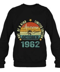 60 Years Old Vintage Awesome Since October 1962 60Th Birthday 4