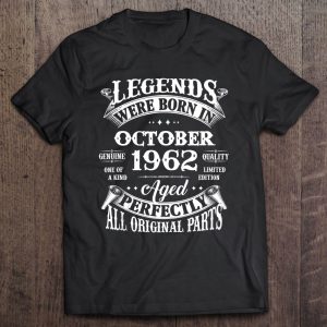 60Th Birthday Gift Legends Born In October 1962 60 Yrs Old