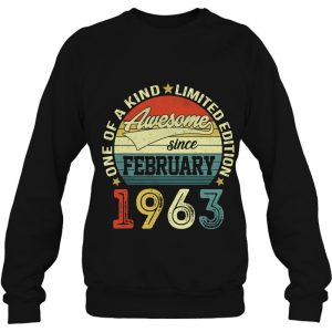 60Th Birthday Tees 60 Years Old Awesome Since February 1963 Birthday 4