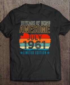 61 Years Old Gifts July 1961 Limited Edition 61St Birthday 1