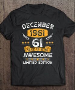 61 Years Old Gifts Vintage December 1961 61St Birthday 1