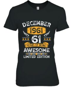61 Years Old Gifts Vintage December 1961 61St Birthday 2