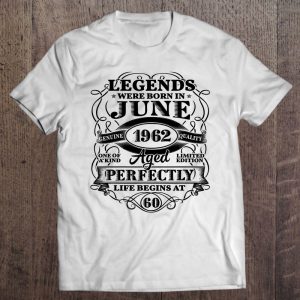 61St Birthday Tee For Legends Born June 1962 61 Years Old