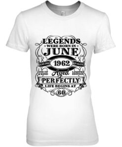 61St Birthday Tee For Legends Born June 1962 61 Years Old 2
