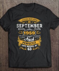 63 Years Old Gift Legends Born In September 1959 63Rd B Day 1