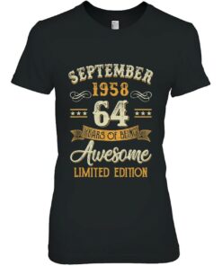 64 Years Old Gifts Vintage September 1958 64Th Birthday 2