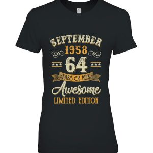 64 Years Old Gifts Vintage September 1958 64Th Birthday