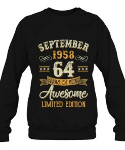 64 Years Old Gifts Vintage September 1958 64Th Birthday 4