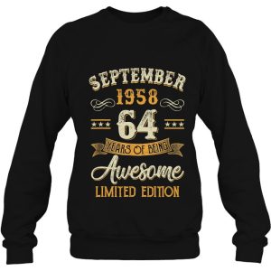 64 Years Old Gifts Vintage September 1958 64Th Birthday 4