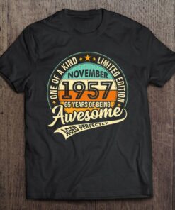 65 Years Of Being Awesome Born November 1957 65Th Birthday 1