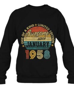 65 Years Old Awesome Since January 1958 65Th Birthday Gift 4