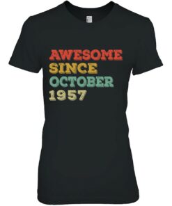 65 Years Old Awesome Since October 1957 65Th Birthday Gifts 2