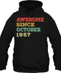 65 Years Old Awesome Since October 1957 65Th Birthday Gifts 3