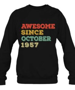 65 Years Old Awesome Since October 1957 65Th Birthday Gifts 4