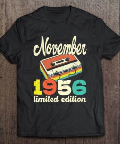 66Th Birthday November 1956 Retro Cassette Limited Edition 1