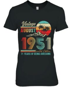 72 Years Old 72Nd Birthday Decoration Vintage August 1951 Birthday 1 72 Years Old 72Nd Birthday Decoration Vintage August 1951 Birthday 2