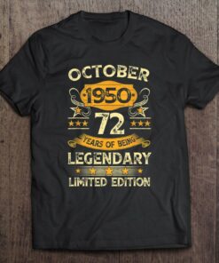 72 Years Old Gift Vintage Made In October 1950 72Nd Birthday 1