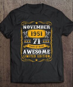 72 Years Old Gifts Vintage November 1951 72Nd Birthday 1