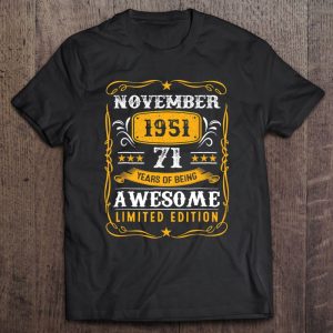 72 Years Old Gifts Vintage November 1951 72Nd Birthday 1