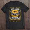 73 Years Old Gifts 73Rd Birthday Vintage October 1949 Vintage Retro