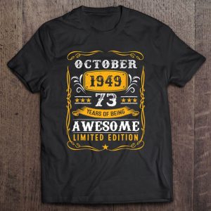 73 Years Old Gifts 73Rd Birthday Vintage October 1949 Vintage Retro 1