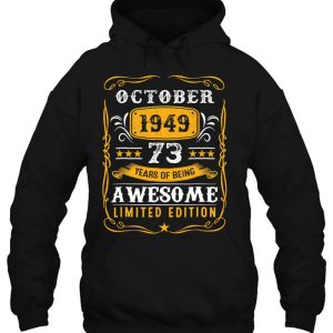 73 Years Old Gifts 73Rd Birthday Vintage October 1949 Vintage Retro