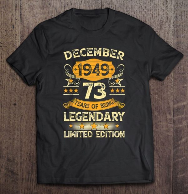 73 Years Old Gifts Vintage December 1949 73Rd Birthday