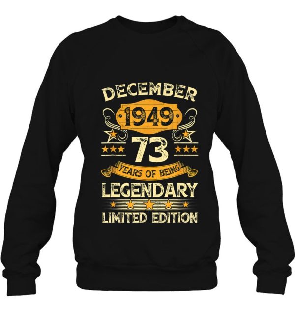 73 Years Old Gifts Vintage December 1949 73Rd Birthday