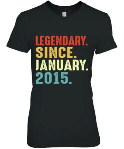 8 Years Old Birthday Gift Legendary Since January 2015 Vintage 1 8 Years Old Birthday Gift Legendary Since January 2015 Vintage 2